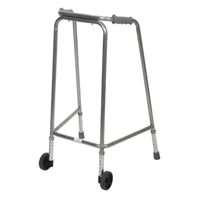 Lightweight Aluminium Walking Frame with Wheels - to Height Extra Large