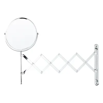 Extending Wall Makeup Mirror YVELINES Silver