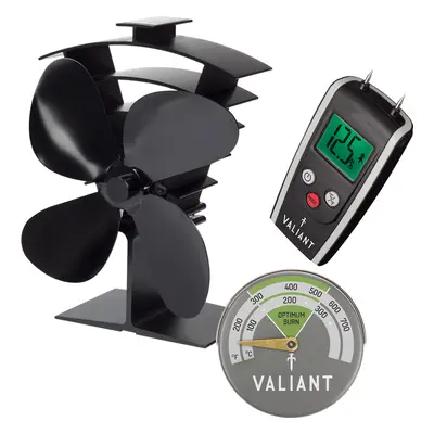 Valiant Premium IV Stove Fan, Moisture Meter & Green Thermometer