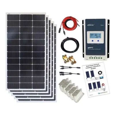 Mono 500W Solar Panel Kit MPPT Charge Controller