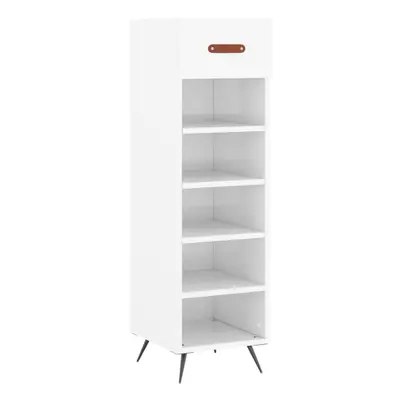 (high gloss white) vidaXL Shoe Cabinet Shoe Cupboard Shoe Storage Grey Sonoma Engineered Wood