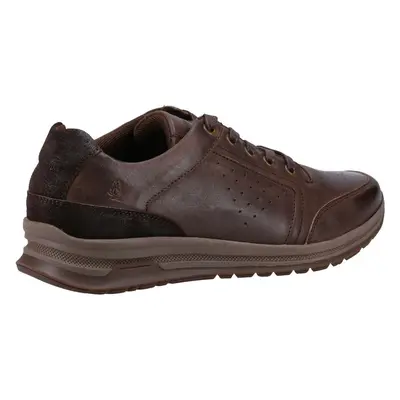 (Brown, (Adults')) Hush Puppies Joseph Leather Men's Brown Leather Lace-Up Shoes