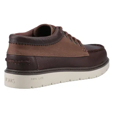 (Brown, (Adults')) TOMS TRVL Lite Forrest Leather Men's Brown Lace-Up Shoes