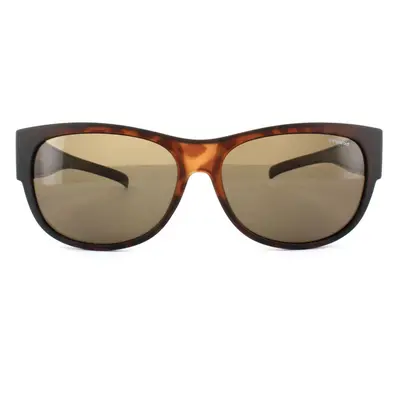 Polaroid Suncovers Fitover Sunglasses 9004/S MQU IG Dark Havana Brown Polarized