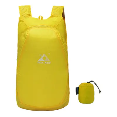 (Yellow) 20L Foldable Waterproof Outdoor Climbing Bags Athletic Sport Hiking Travel Backpack