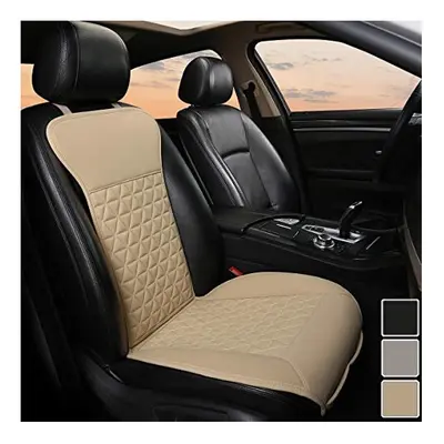 Black Panther Piece Luxury PU Leather Front Car Seat Cover Protector Compatible with 95% Cars (S