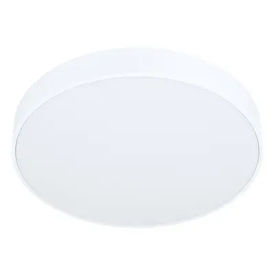 Flush Ceiling Light Colour White Shade White Plastic Bulb LED 18W Included