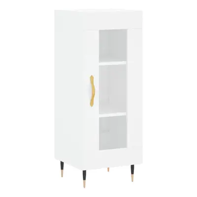 (white) vidaXL Sideboard Storage Cabinet Cupboard Side Cabinet White Engineered Wood