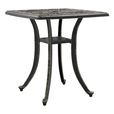 vidaXL Garden Table Outdoor Dining Table Side Table Bronze Cast Aluminium