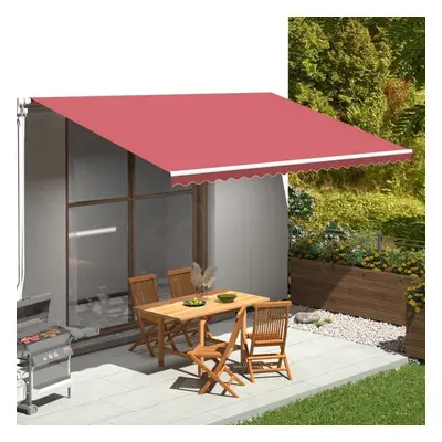 vidaXL Replacement Fabric for Awning Burgundy Red 5x3 m Outdoor Patio Canopy