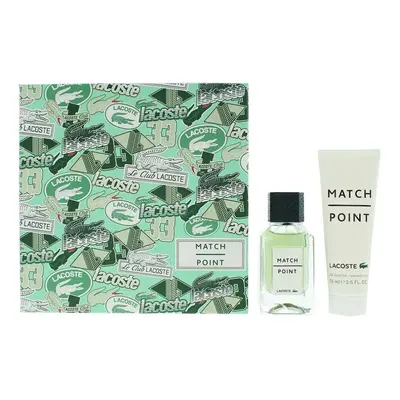 Lacoste Match Point Gift Set 50ml EDT Spray + Shower Gel 75ml