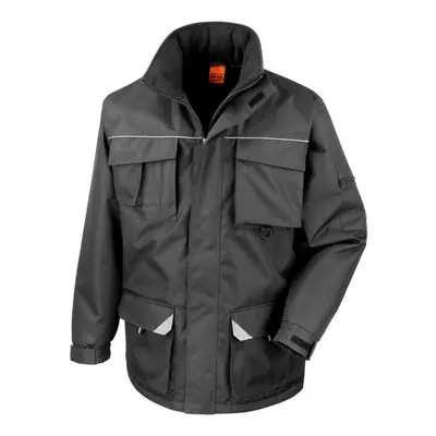 (XS, Black) WORK-GUARD by Result Mens Sabre Coat