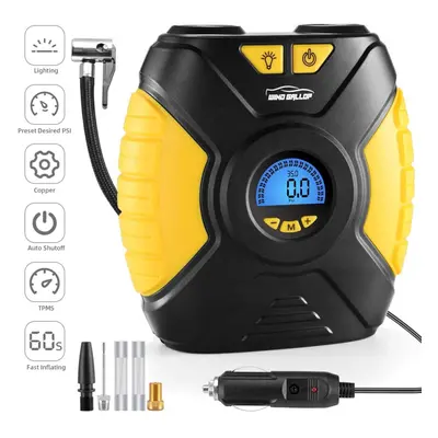 WindGallop Digital Car Tyre Inflator Air Tool Portable Air Compressor Car Tyre Pump Automatic 12