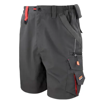 (XXL, Grey/Black) WORK-GUARD by Result Unisex Adult Technical Cargo Shorts