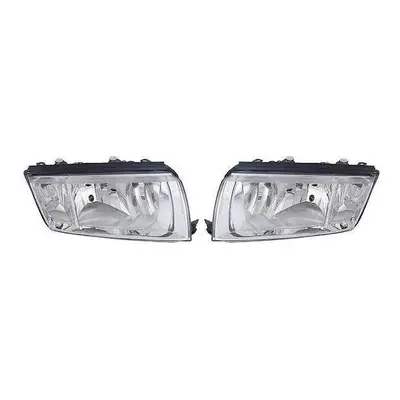 Skoda Fabia Mk1 Hatchback Chrome Headlights Headlamps Pair O/S & N/S