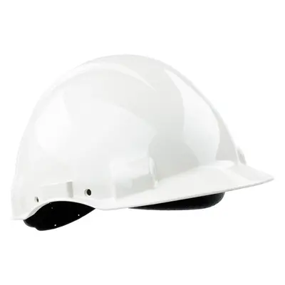 3M G3001C White Unvented Short-Peak Slip-Ratchet Safety Helmet 3M0465