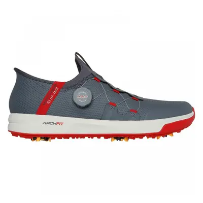 (11 (Adults')) Slip-ins: GO GOLF Elite Vortex | Charcoal/Red | Golf 's Waterproof Golf Shoes