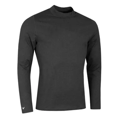 (L, Ebony Heather) Callaway Golf Mens Crew Neck Moisture Wicking Swing Tech Baselayer