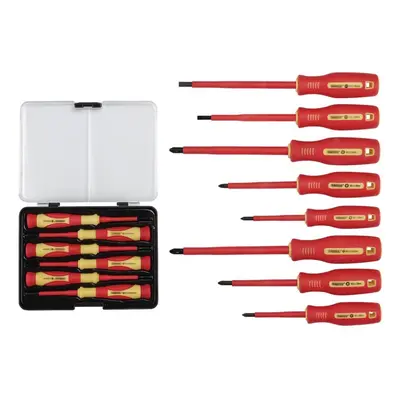 VDE Approved Fully Insulated Screwdriver and Precision Screwdriver Set (14 Piece)