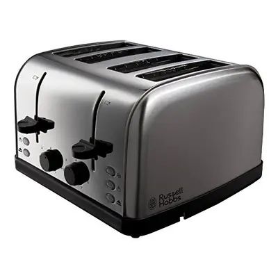 Russell Hobbs Futura 4-Slice Toaster, W, Stainless Steel Silver, Four Slice