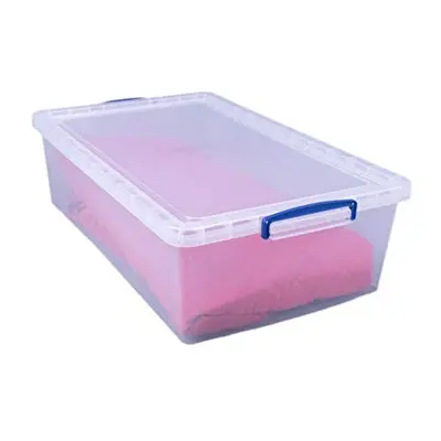 Really Useful Products Litre Box, Nestable Clear, Pack of in Card