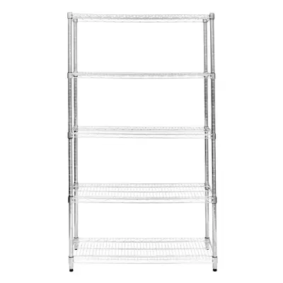 Wire Shelving Rack Tier Metal Storage Shelf Unit Stand Kitchen Office Garage