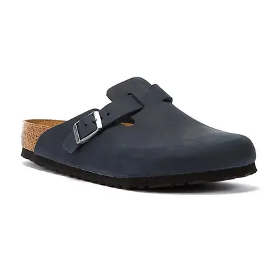 (Black, 4.5 (Adults')) Birkenstock Boston Oiled Narrow Black Clogs