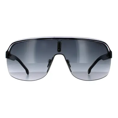 Carrera Sunglasses Topcar 1/N 80S 9O Black White Dark Grey Gradient