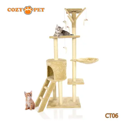 Cat Tree By Cozy Pet Sisal Scratching Post Kitten Cat Trees CT06-Beige