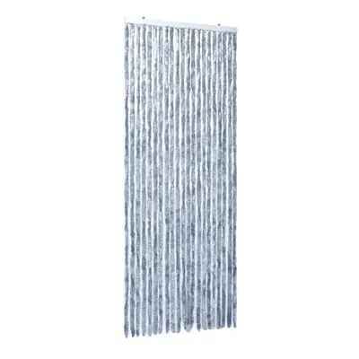 vidaXL Fly Curtain Door Curtain Fly Screen Curtain Silver 100x230 cm Chenille