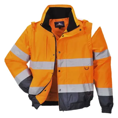 (Orange, XXL) Portwest HI-Vis 2-in-1 Jacket