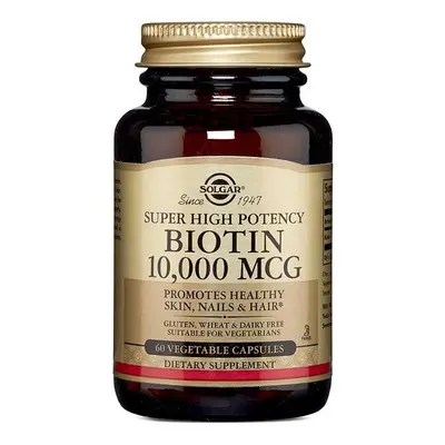 Solgar Biotin 10,000 mcg 60's Healthy Skin, Nails & Hair Beauty, Wellness & Dietary Supplements