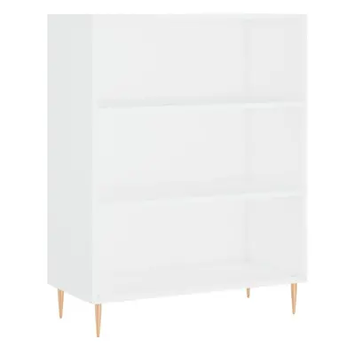 (white) vidaXL Bookcase Sideboard Storage Unit Bookshelf Sonoma Oak Engineered Wood