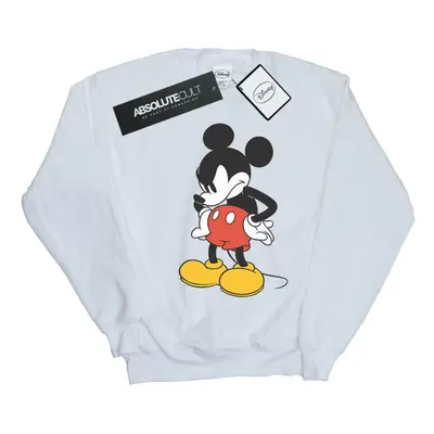 (3XL, White) Disney Mens Mickey Mouse Angry Look Down Sweatshirt