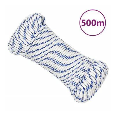 (white and blue, mm/ m) Marine Rope Dock Coil Boat Line Polypropylene Rope Multi Sizes Multi Col