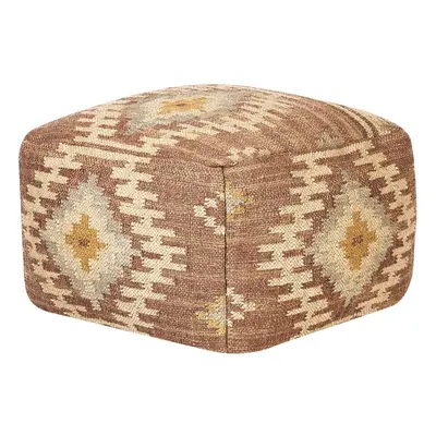 Jute Pouffe Multicolour BEEL