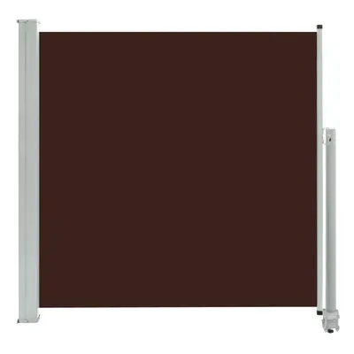 (brown, x cm) vidaXL Patio Retractable Side Awning Garden Canopy Outdoor Privacy Screen