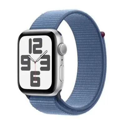 Apple Watch SE 44mm Aluminum Silver Sport Loop Winter Blue MREF3QL/A