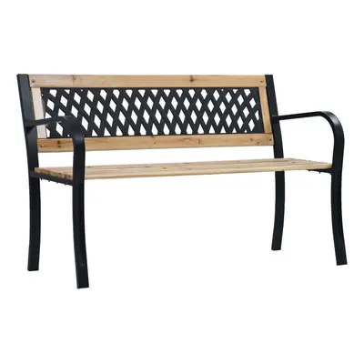 vidaXL Garden Bench 120cm Wood Outdoor Patio Seating Seat Furniture Chair