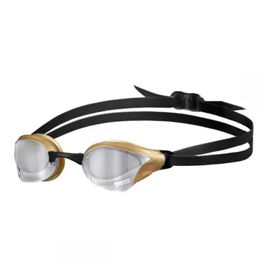 (Silver/Gold) Arena Cobra Core Swipe Mirror Swimming Goggles