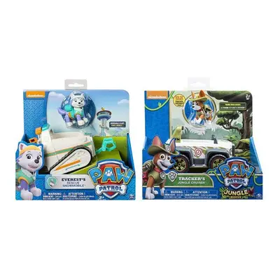 Paw Patrol Everest's Rescue Snowmobile & Paw Patrol, Jungle Rescue, Tracker's Jungle Cruiser, Ve