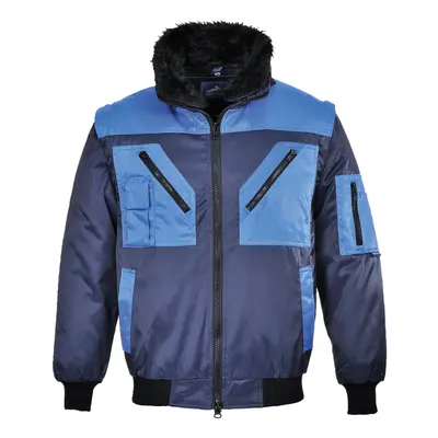 (Navy, XXL) Portwest Pilot Jacket 2-Tone