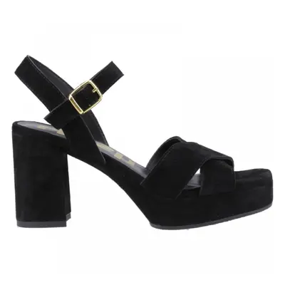 (7 (Adults')) Ophelia | Black | Women's Chunky Heeled Shoes