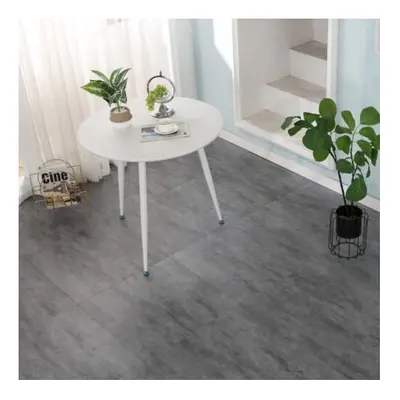 (Slate Grey, x Pack of = 4mÂ²) 60cm Square Marble Effect Vinyl Floor Tiles Self Adhesive Floorin