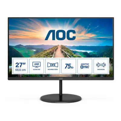 AOC V4 U27V4EA computer monitor 68.6 cm (27") x pixels 4K Ultra HD LED Black