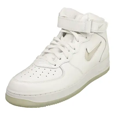 (4) Nike Air Force Mid Mens Classic Trainers in Summit White