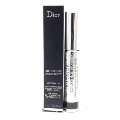 Dior Diorshow On Set Waterproof Eye Brow Gel Black 0.16oz/5ml New With Box