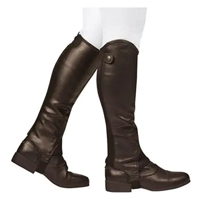 (Adults Medium, Brown) Dublin Mens Fusion Leather Half Chaps