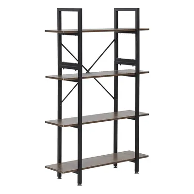 4 Tier Bookcase DARBY Dark Wood