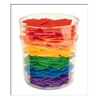 LEARNING RESOURCES LER02866 RAINBOW PREMIER PENTOMINOES-6 SETS IN CLEAR TUB